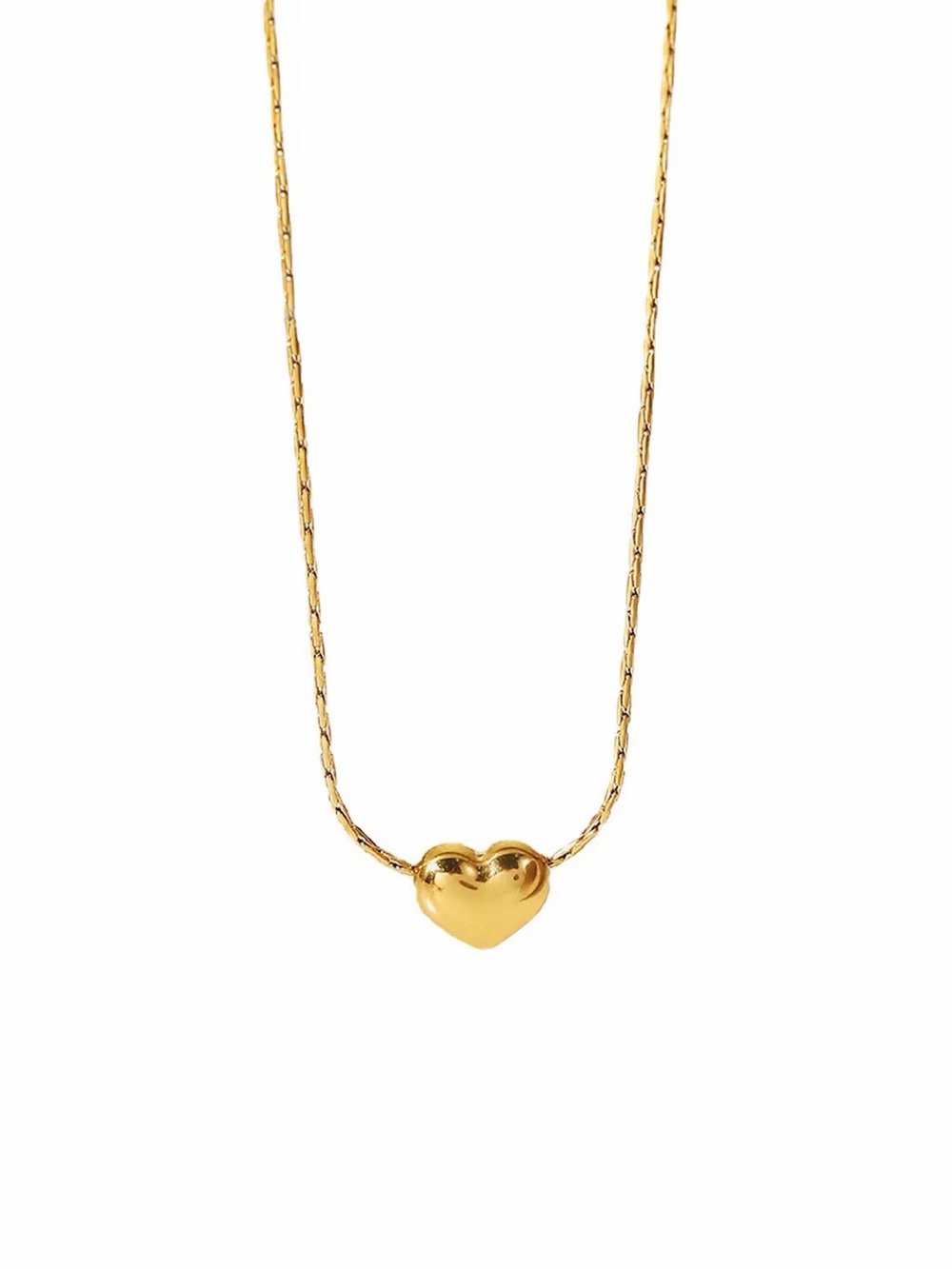 18K Gold Plated Heart Pendant Necklace